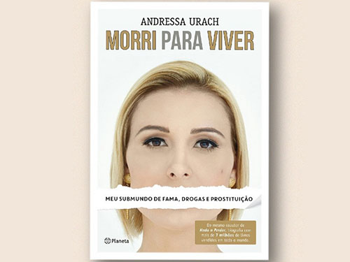 Capa do livro "Morri para viver", de Andressa Urach