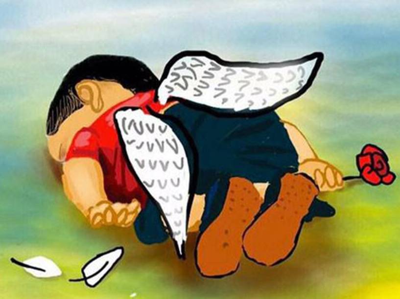 Ilustrações homenageiam o menino refugiado Aylan Kurdi, encontrado morto em praia na Turquia