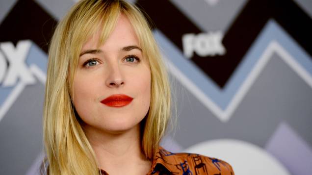 Atriz Dakota Johnson em um evento do canal FOX em 2008 Atriz Dakota Johnson em um evento do canal FOX em 2008