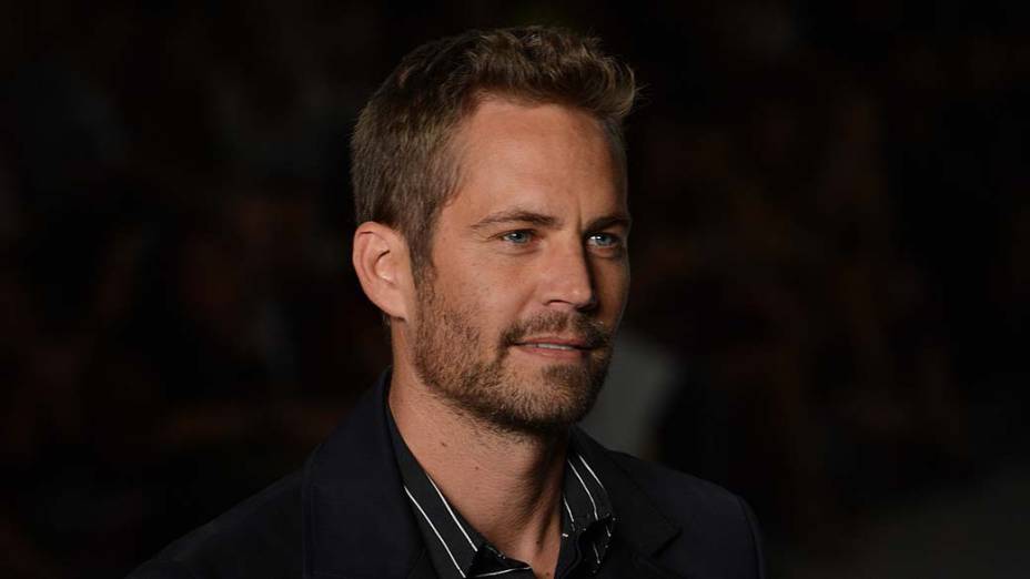 O ator Paul Walker no desfile da Colcci durante a SPFW, em março de 2013