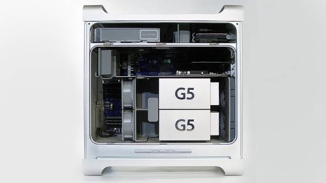 O PowerMac G5, lançado em 2004, foi um dos primeiros computadores com arquitetura de 64 bits O PowerMac G5, lançado em 2004, foi um dos primeiros computadores com arquitetura de 64 bits
