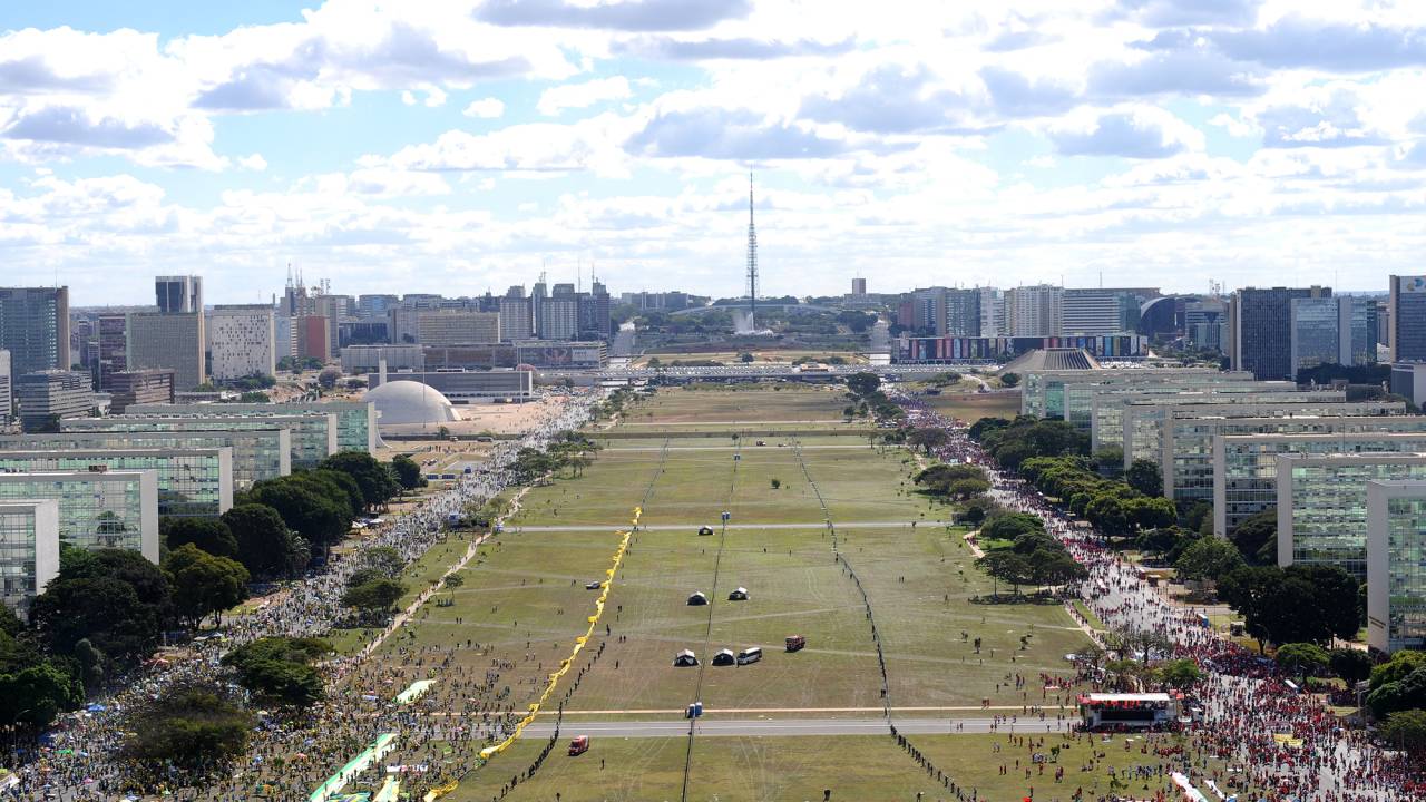 Imagem aérea de Brasília
