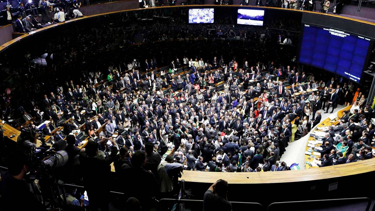Sessão da Câmara dos Deputados para votar o pedido de Impeachment da presidente Dilma Rousseff - 17/04/2016