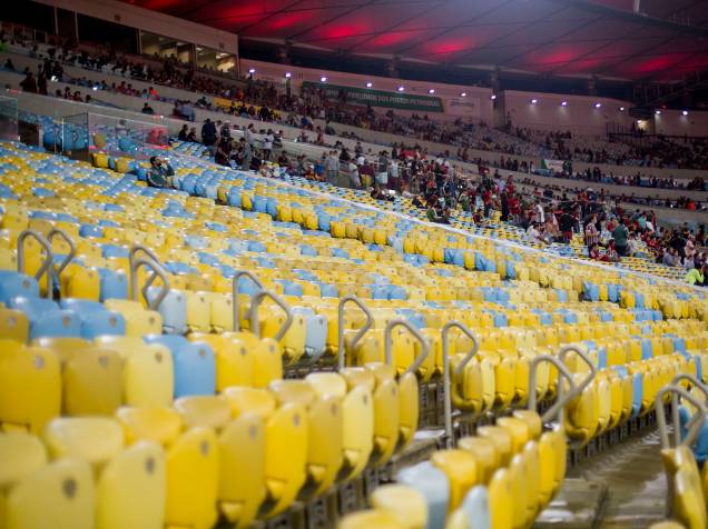 Um ano após a Copa do Mundo, Estádio do Maracanã recebe clássico entre Flamengo e Fluminense Um ano após a Copa do Mundo, Estádio do Maracanã recebe clássico entre Flamengo e Fluminense