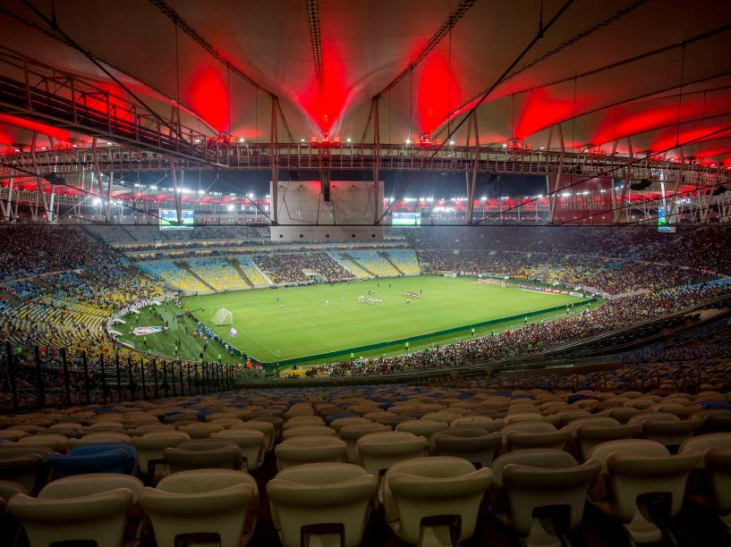 Um ano após a Copa do Mundo, Estádio do Maracanã recebe clássico entre Flamengo e Fluminense Um ano após a Copa do Mundo, Estádio do Maracanã recebe clássico entre Flamengo e Fluminense