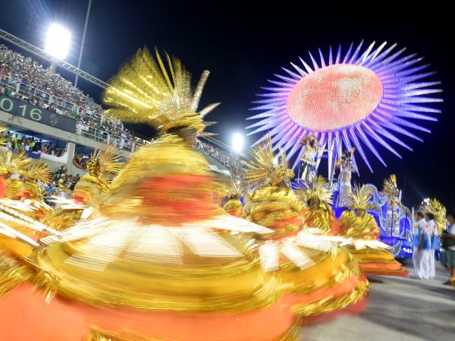 Desfile da União da Ilha no primeiro dia do Grupo Especial na Sapucaí, no Rio