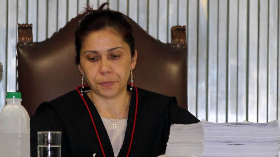 A promotora de Justiça Daniela Hashimoto durante julgamento de Lindemberg Alves