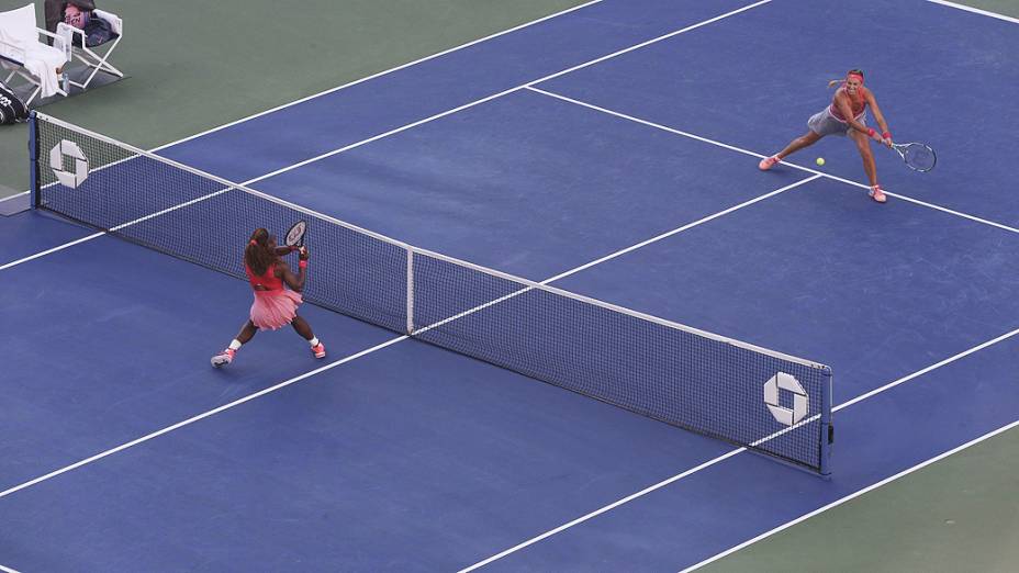 Victoria Azarenka e Serena Williams fazem a final do US Open, no Arthur Ashe Stadium, em Nova York