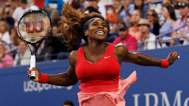 Serena Williams comemora o título do US Open Serena Williams comemora o título do US Open