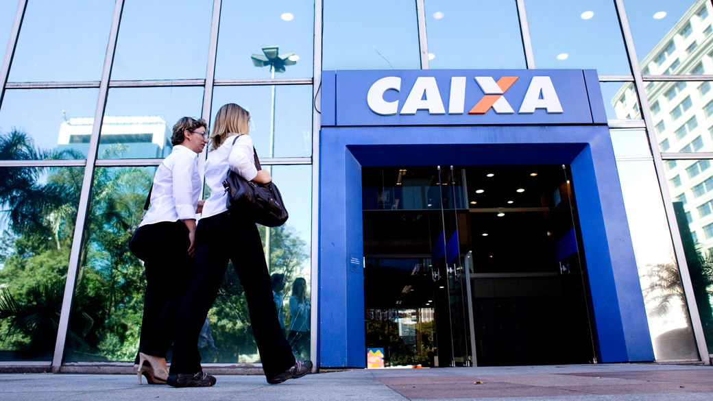 Fachada de agência da Caixa Econômica Federal