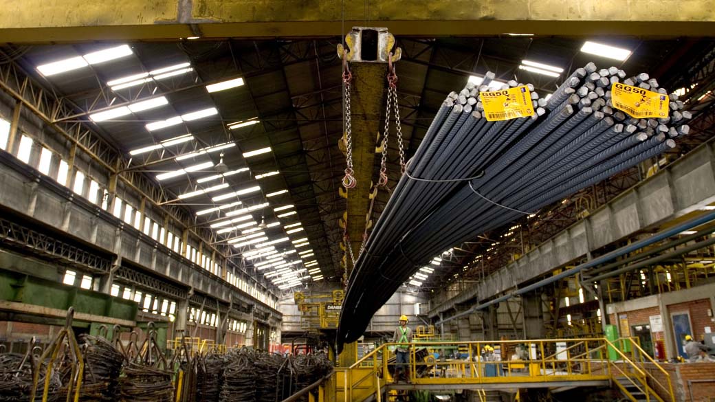 Unidade de laminação da Planta Industrial da Gerdau