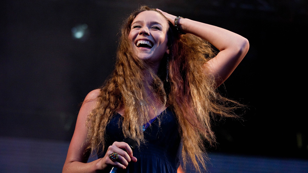 Joss Stone durante show no palco Sunset, no quarto dia do Rock in Rio, em 29/09/2011