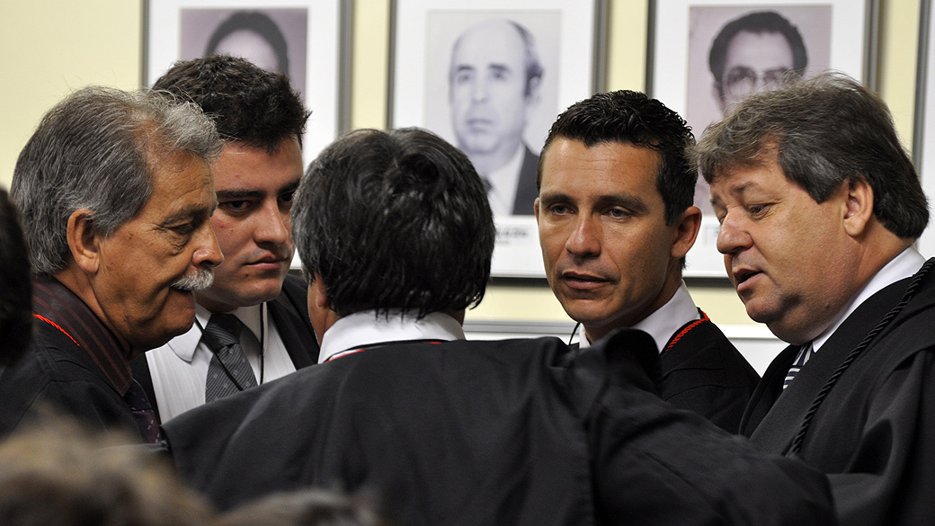 Terceiro dia do julgamento do caso Eliza Samudio realizado no F&oacute;rum de Contagem, Minas Gerais
