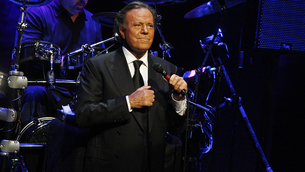 O cantor espanhol Julio Iglesias