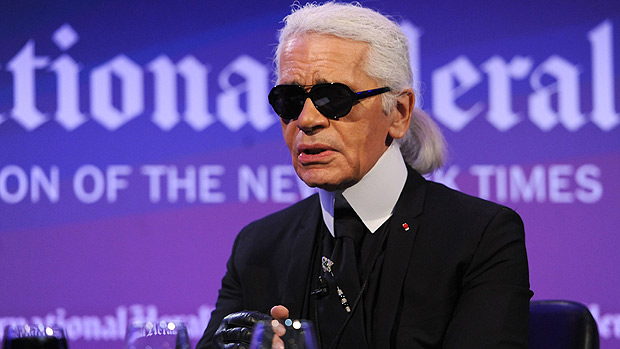 O estilista Karl Lagerfield