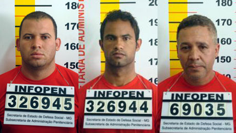 Luiz Henrique, o Macarr&atilde;o, o goleiro Bruno, e Marcos Paulista, fichados pela pol&iacute;cia de Minas