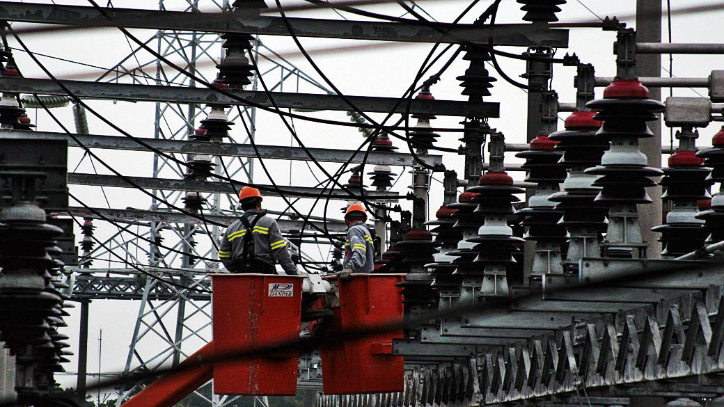 Subestação ISA-CTEEP (Companhia de Transmissão de Energia Elétrica Paulista) em Guarulhos na Grande São Paulo