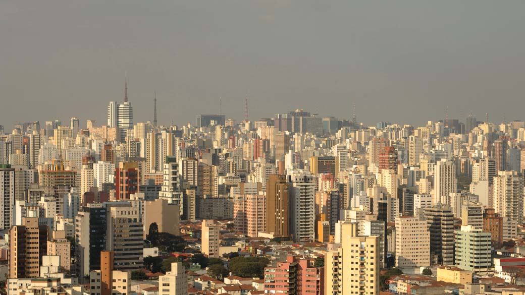 Vista aérea da cidade de São Paulo