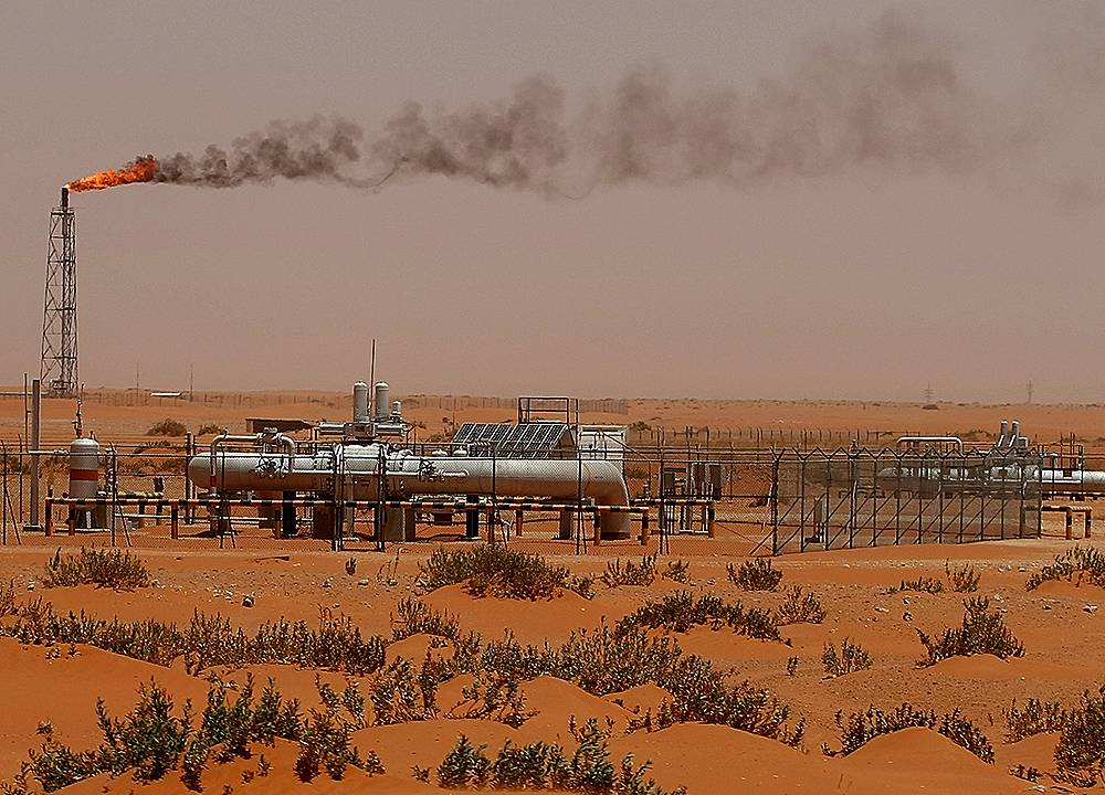 Instalações da Saudi Aramco em Khouris, na Arábia Saudita