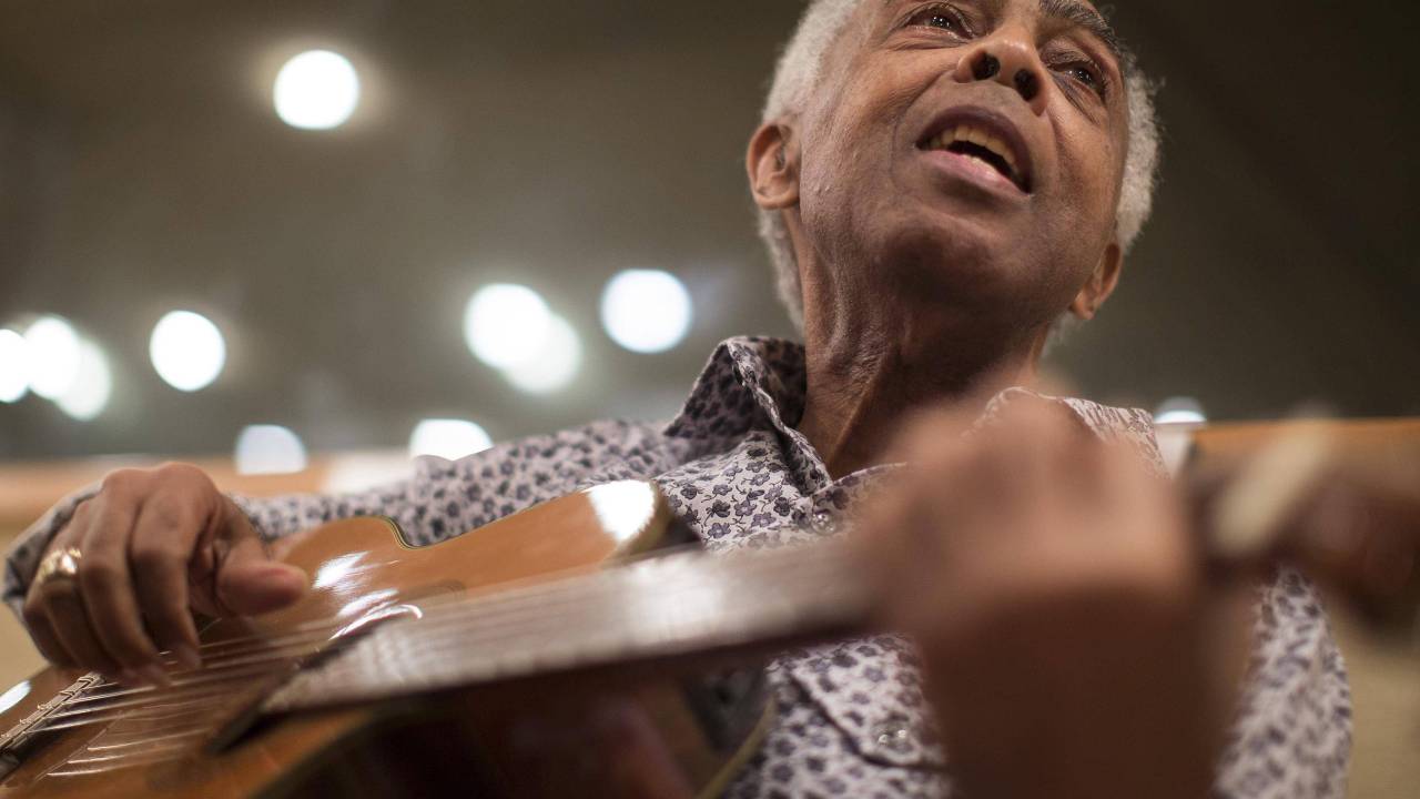 O cantor Gilberto Gil