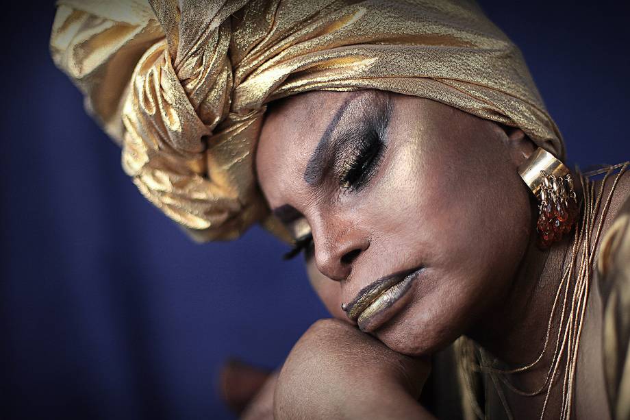 A cantora Elza Soares A cantora Elza Soares