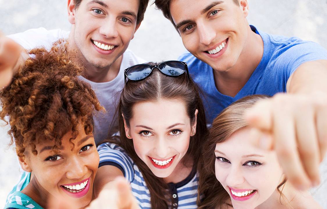 Grupo de adolescentes