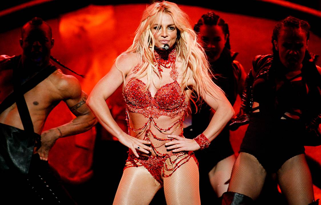 A cantora americana Britney Spears, durante sua apresentação no Billboard Music Awards, realizado em Las Vegas (EUA) - 22/05/2016