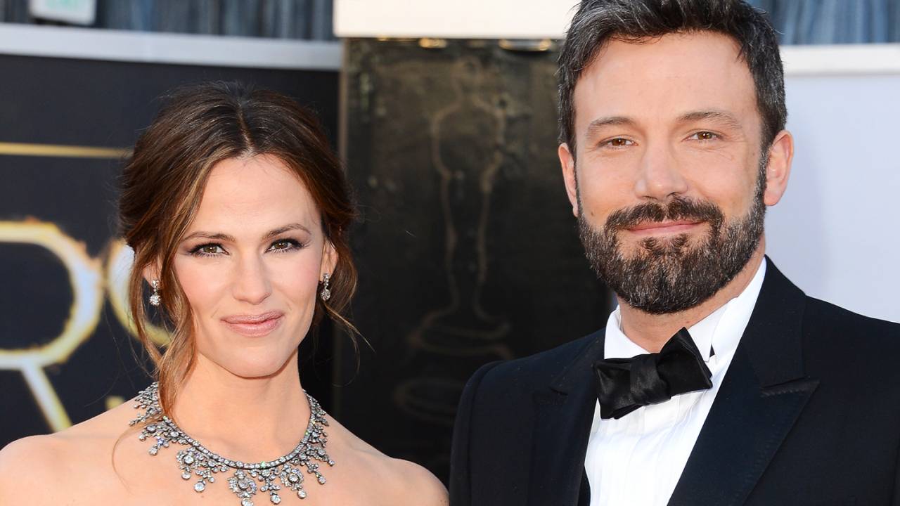 Os atores Jennifer Garner e Ben Affleck durante a cerimônia do Oscar, em Hollywood - 24/02/2013