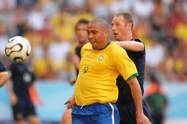 O jogador Ronaldo durante partida contra a Austrália, válida pela segunda rodada do grupo F da Copa do Mundo de Futebol, realizada na Alemanha - 18/06/2006