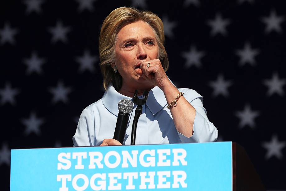 A candidata democrata à presidência dos Estados Unidos, Hillary Clinton, faz campanha em Luke Easter Park, na cidade de Cleveland - 05/09/2016