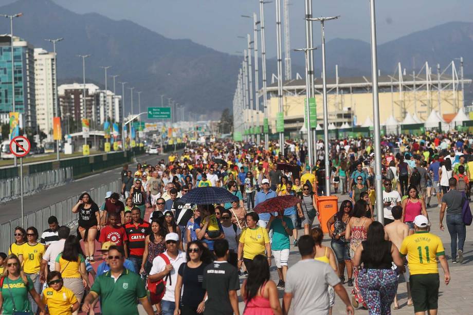 Movimentação de público no Parque Olímpico, no Rio de Janeiro (RJ) durante os jogos Paralímpicos Rio 2016