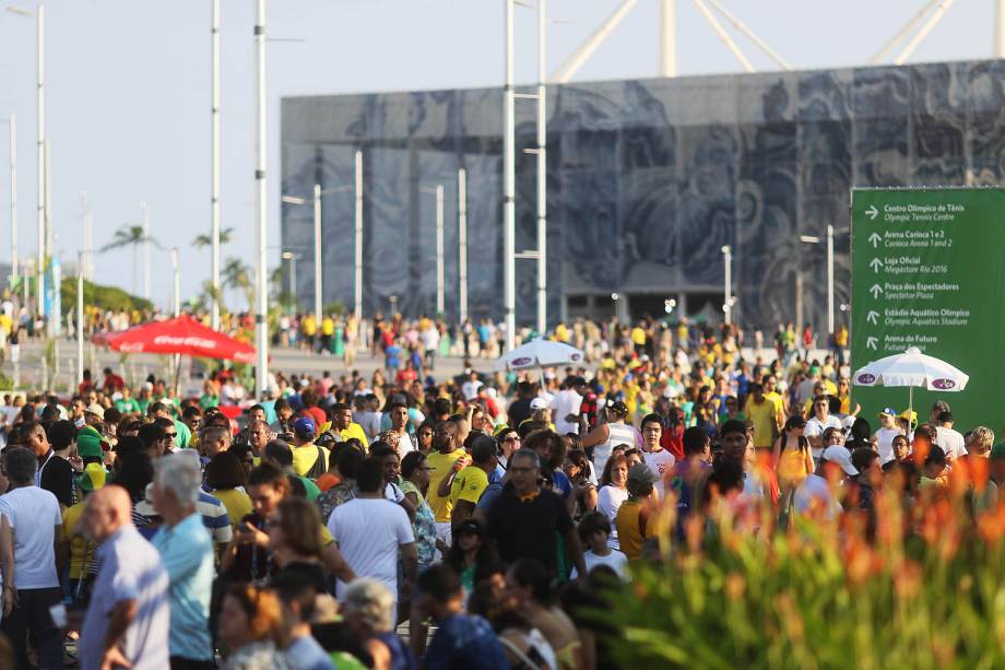 Movimentação de público no Parque Olímpico, no Rio de Janeiro (RJ) durante os jogos Paralímpicos Rio 2016