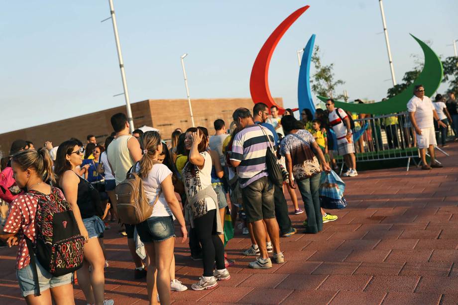 Movimentação de público no Parque Olímpico, no Rio de Janeiro (RJ) durante os jogos Paralímpicos Rio 2016