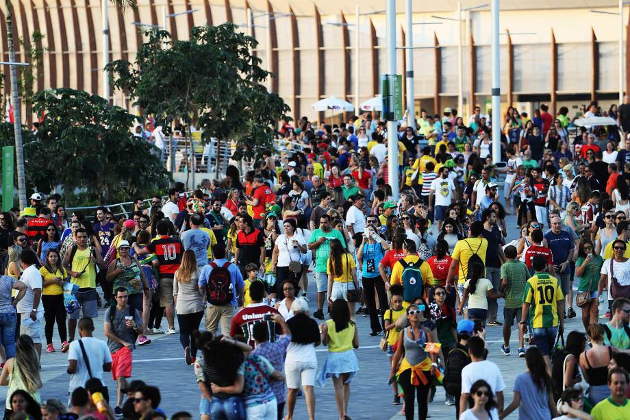 Movimentação de público no Parque Olímpico, no Rio de Janeiro (RJ) durante os jogos Paralímpicos Rio 2016