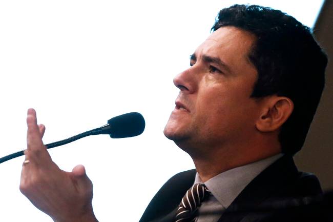 O juiz federal Sérgio Moro participa de palestra sobre corrupção em São Paulo (SP) - 04/10/2016