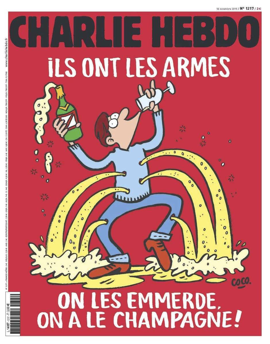 “Charlie Hebdo”, alvo de ataque terrorista em janeiro, faz uma capa genial sobre a tragédia