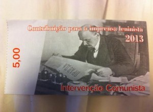 Capa Intervenção Comunista