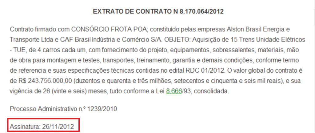 Contrato Rio Grande do Sul