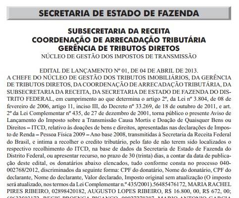 Portaria cancelada