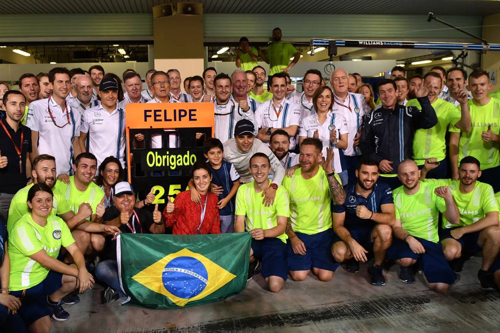 Felipe Massa se despede das pistas de Formula 1 ap&oacute;s Grand Prix em Abu Dhabi, nos Emirados &Aacute;rabes - 27/11/2016
