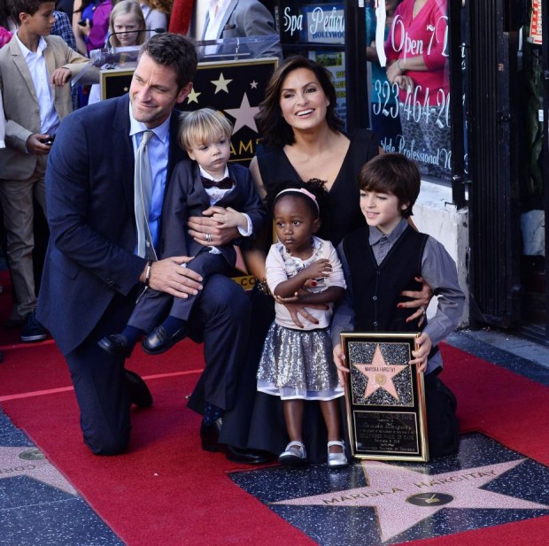 Mariska com o marido