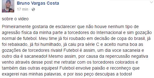 Bruno Vargas da Costa, torcedor do Fluminense Bruno Vargas da Costa, torcedor do Fluminense