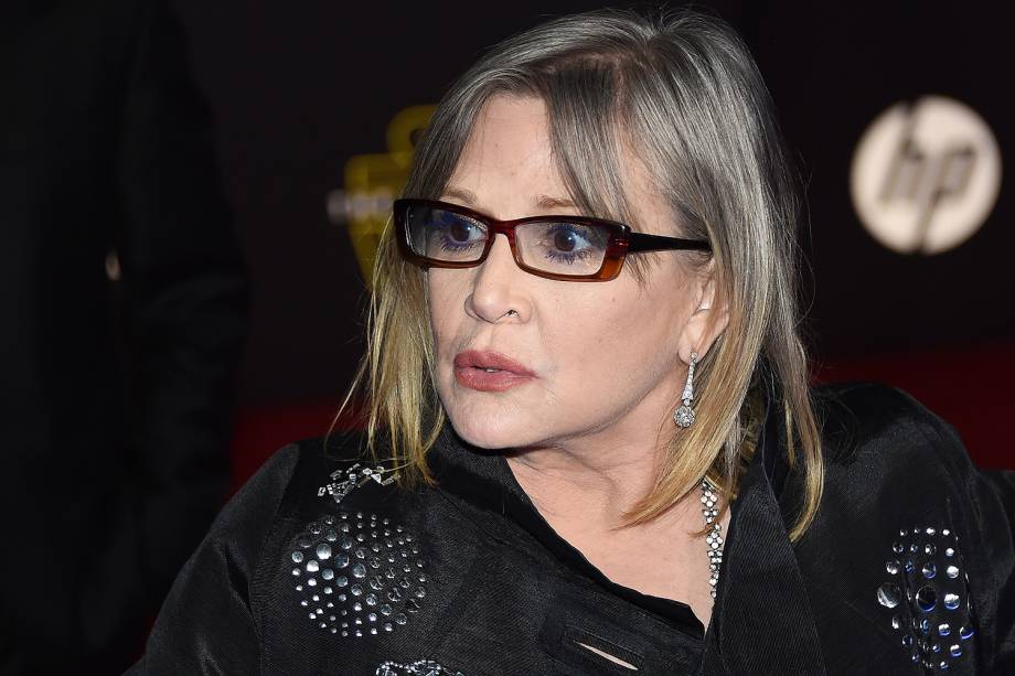 A atriz Carrie Fisher em Hollywood - 14/12/2015