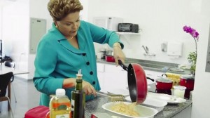 Dilma com a mão na massa