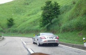 A Mercedes, restaurada, em Curitiba