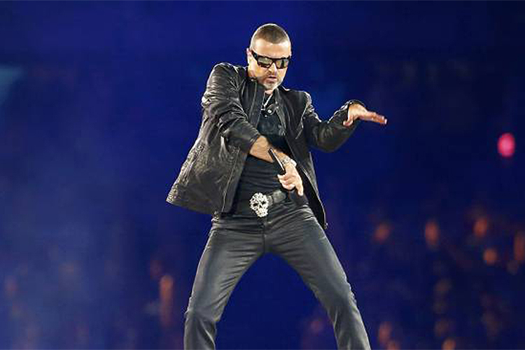 Apresentação de George Michael na festa de encerramento dos Jogos Olímpicos de Londres, em agosto