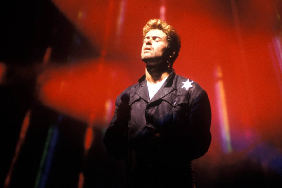 George Michael durante show na Austrália em março de 1988