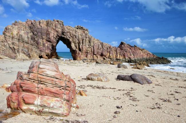 A Pedra Furada, em Jericoacoara