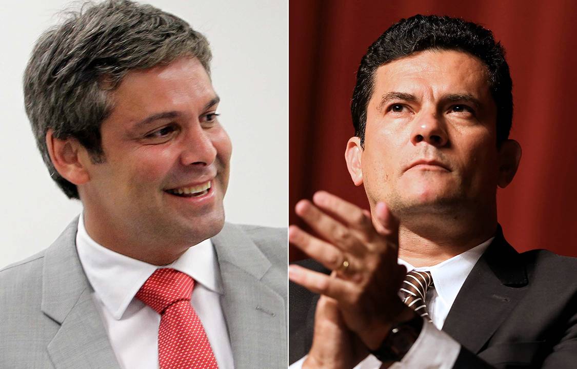 Senador Lindbergh Farias e juíz Sergio Moro