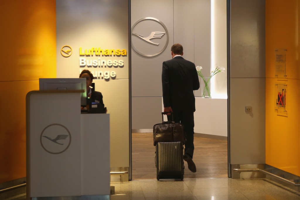 Lounge da Lufhtansa em Frankfurt (Alexander Hassenstein/Getty Images)